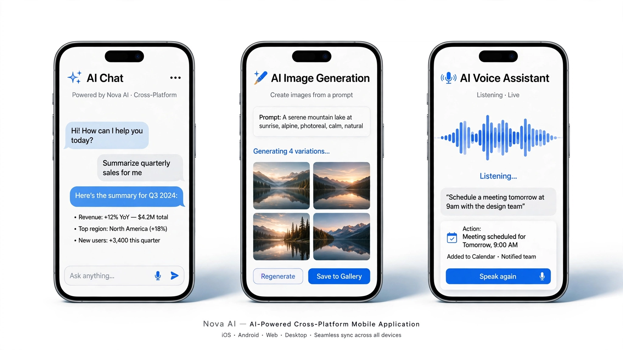 AI-Powered Cross-Platform Mobile Application