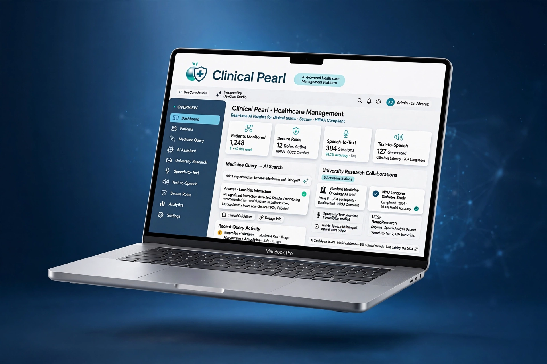 Clinical Pearl - AI-Powered Healthcare Management Platform